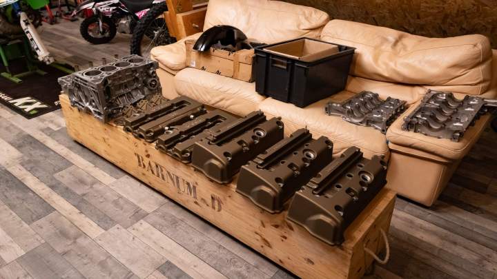 Vapor blasting pièce de moto Eure